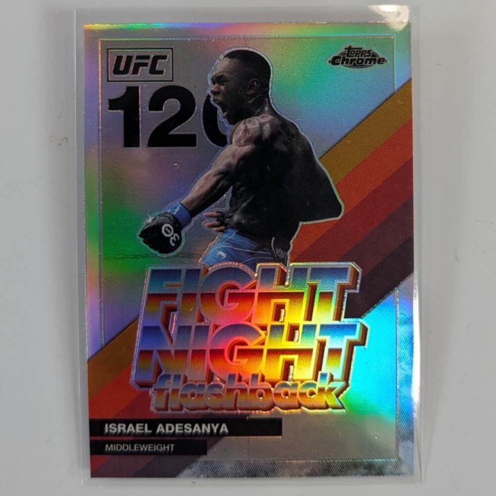 2026 Topps Chrome UFC Israel Adesanya Fight Night Flashback #FNF-11 Hobby